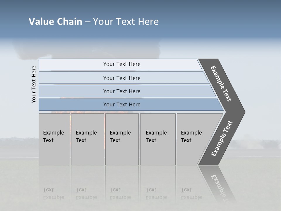 Drive Flame Cloud PowerPoint Template