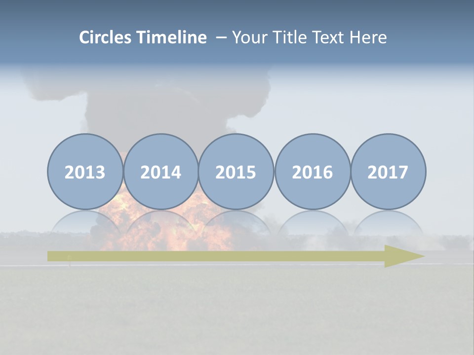 Drive Flame Cloud PowerPoint Template