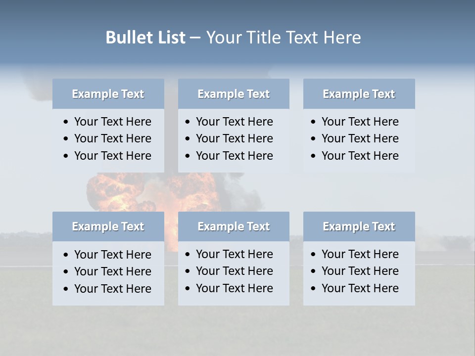 Drive Flame Cloud PowerPoint Template