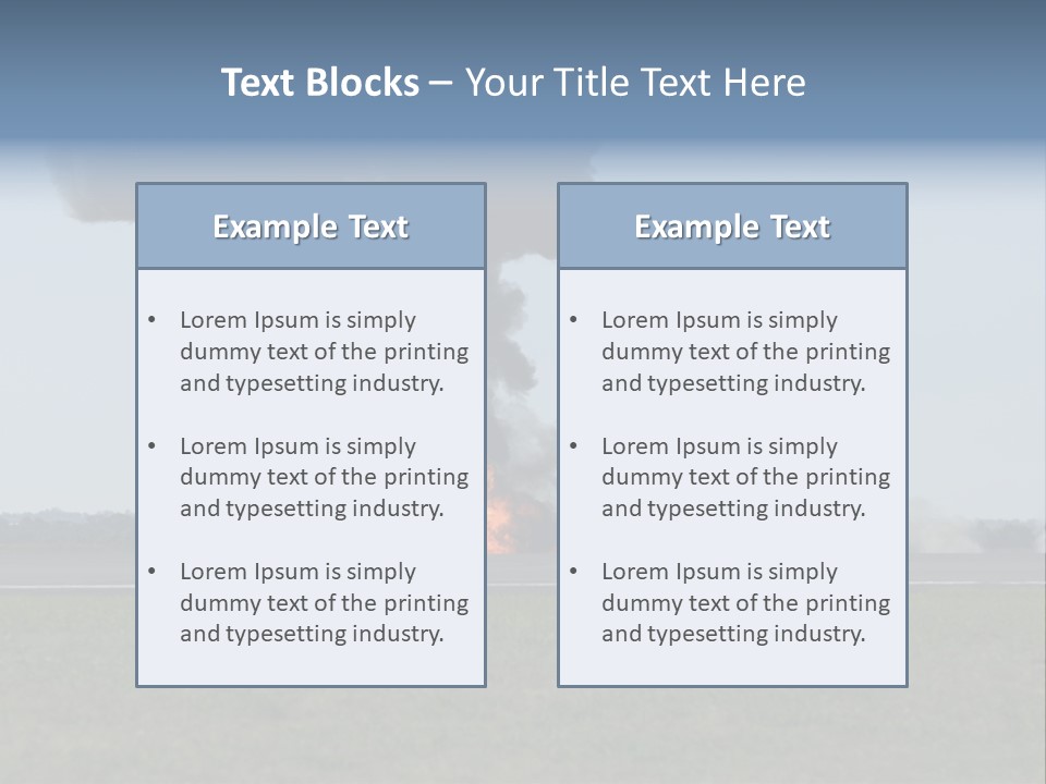 Drive Flame Cloud PowerPoint Template