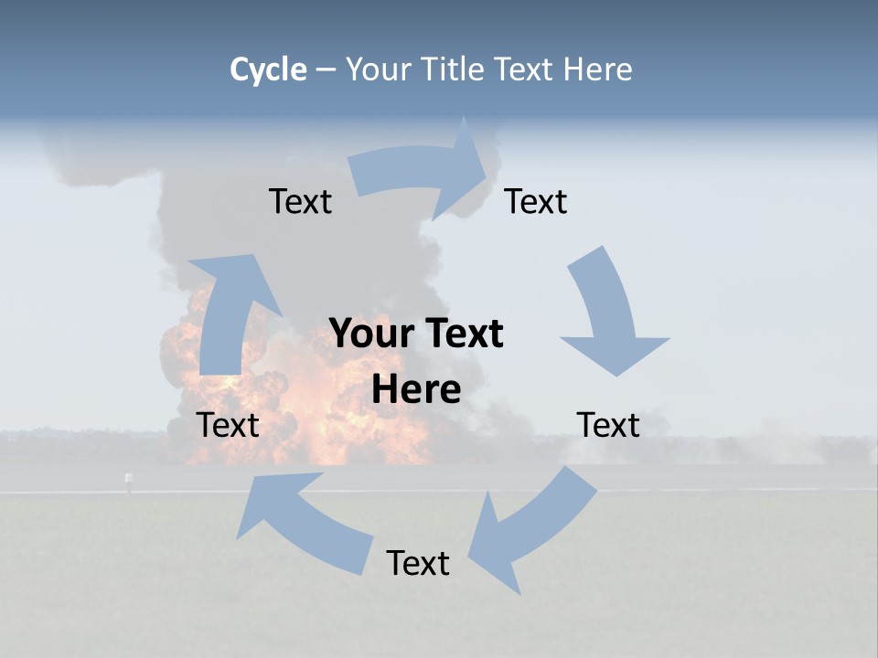 Drive Flame Cloud PowerPoint Template