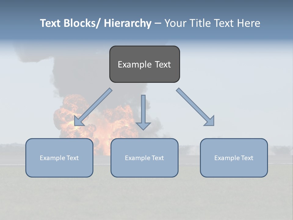 Drive Flame Cloud PowerPoint Template