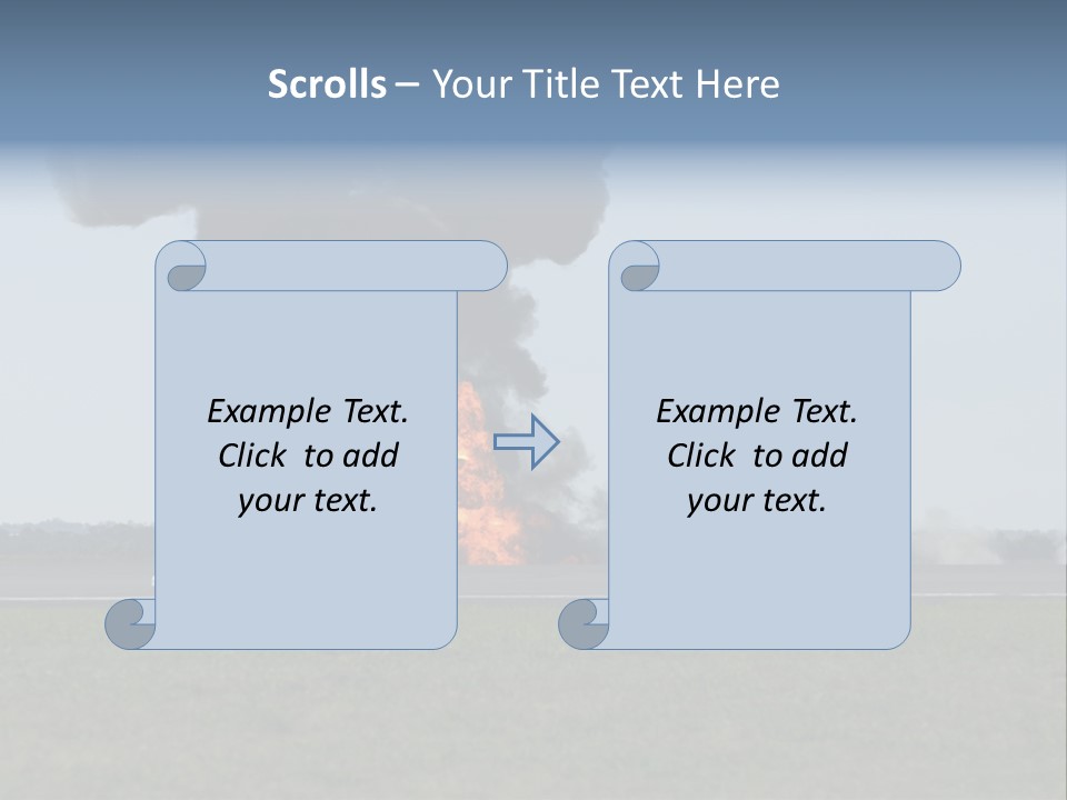 Drive Flame Cloud PowerPoint Template