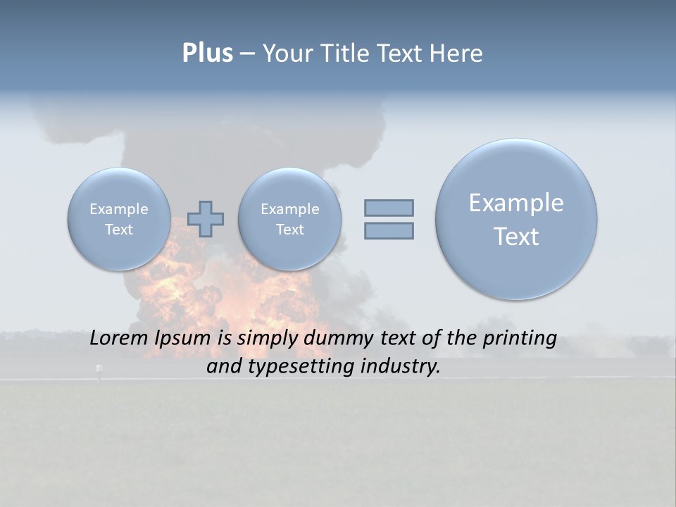 Drive Flame Cloud PowerPoint Template