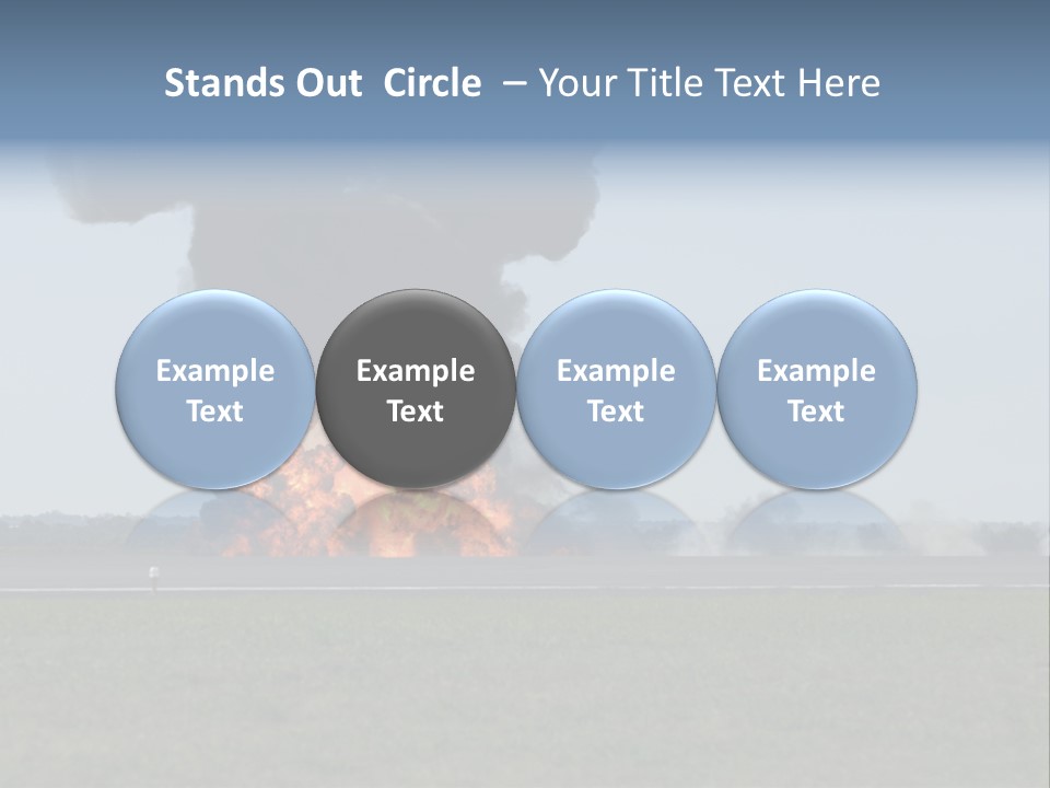 Drive Flame Cloud PowerPoint Template