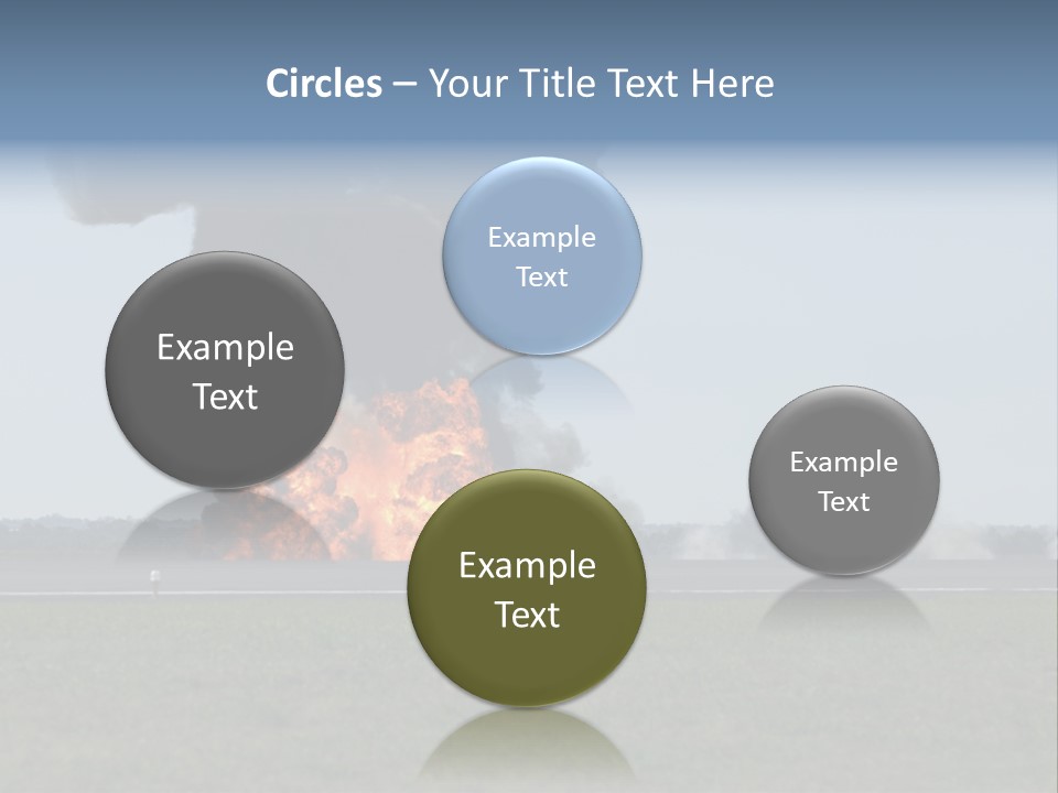 Drive Flame Cloud PowerPoint Template