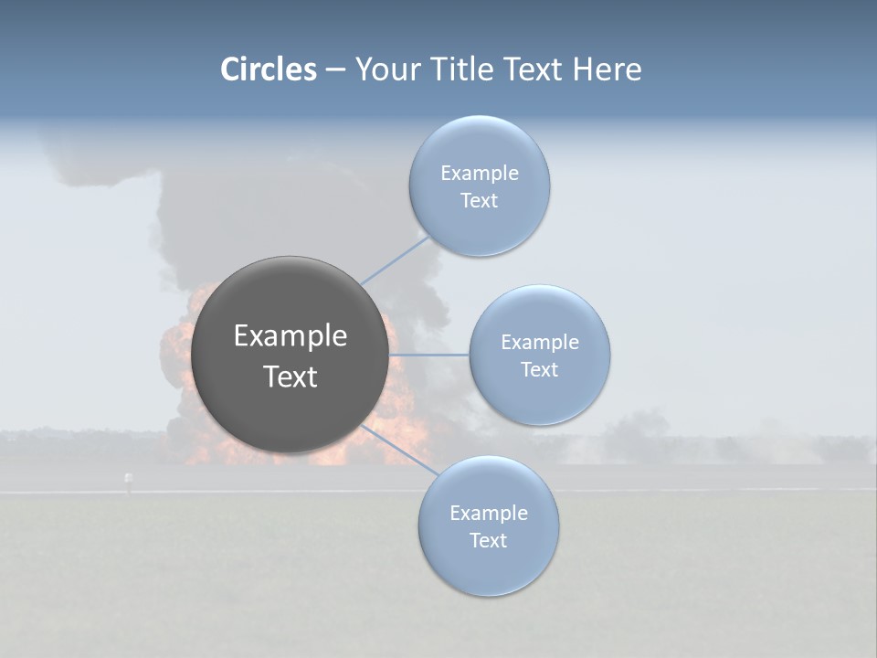 Drive Flame Cloud PowerPoint Template