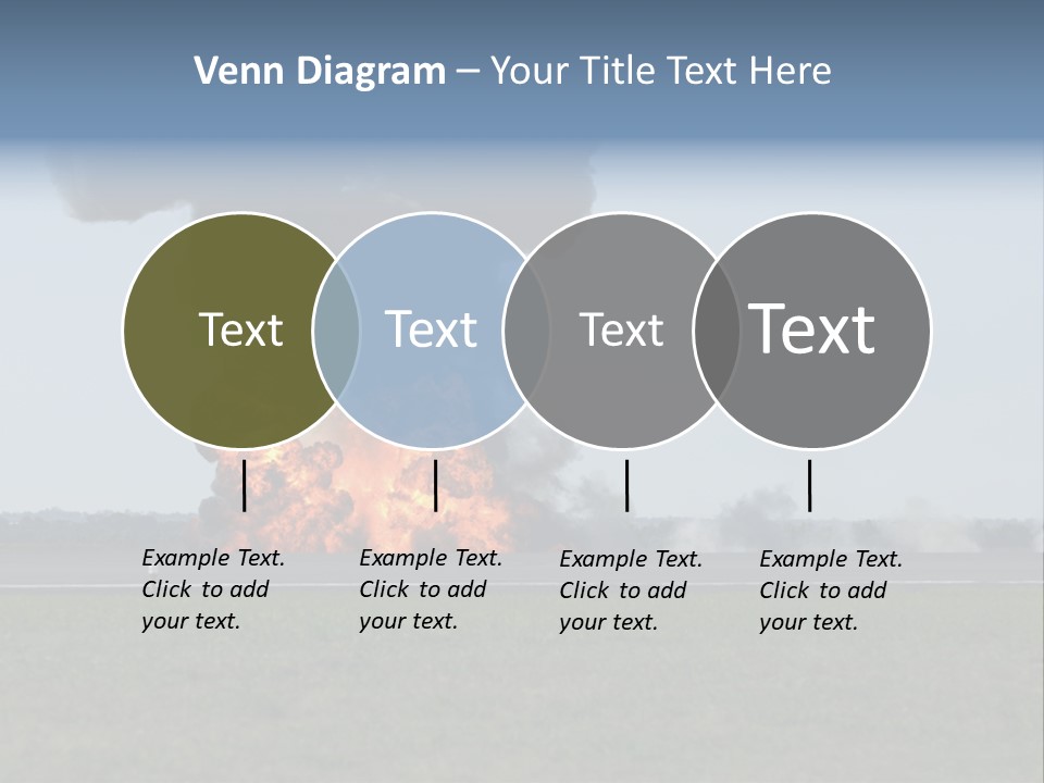 Drive Flame Cloud PowerPoint Template