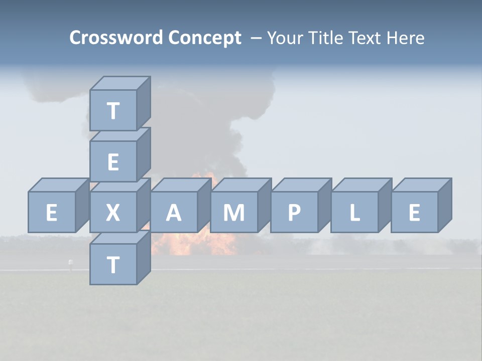Drive Flame Cloud PowerPoint Template