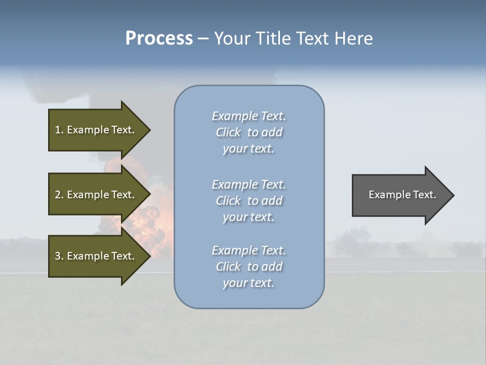 Drive Flame Cloud PowerPoint Template