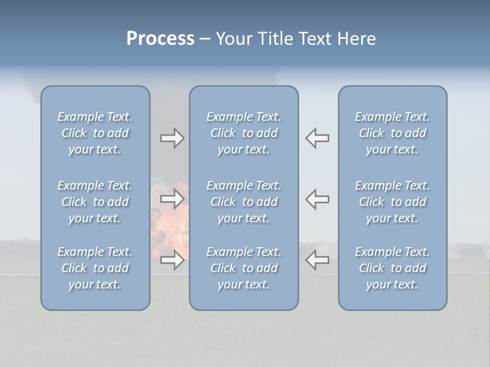Drive Flame Cloud PowerPoint Template