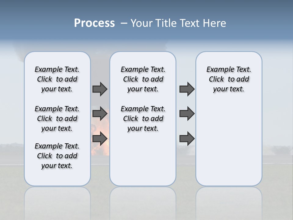 Drive Flame Cloud PowerPoint Template