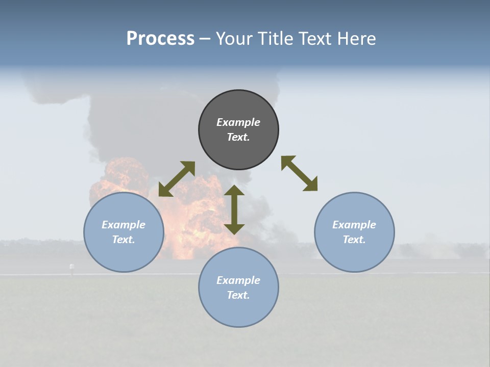Drive Flame Cloud PowerPoint Template