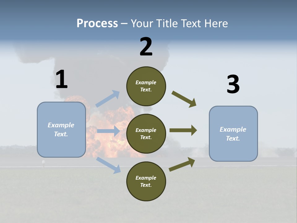 Drive Flame Cloud PowerPoint Template