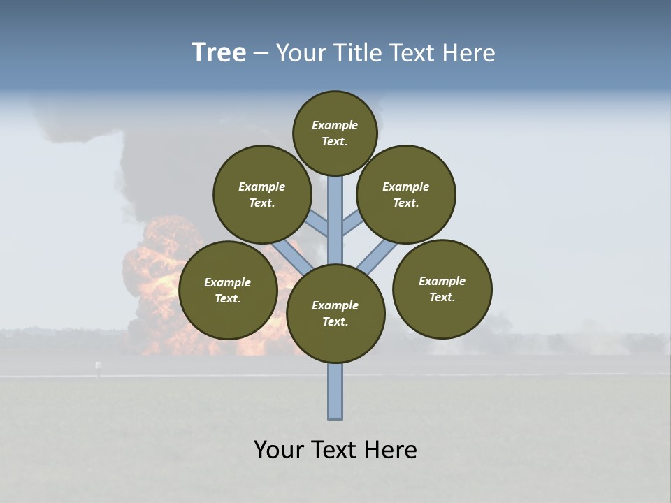Drive Flame Cloud PowerPoint Template