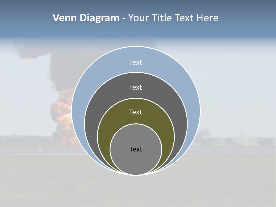 Drive Flame Cloud PowerPoint Template