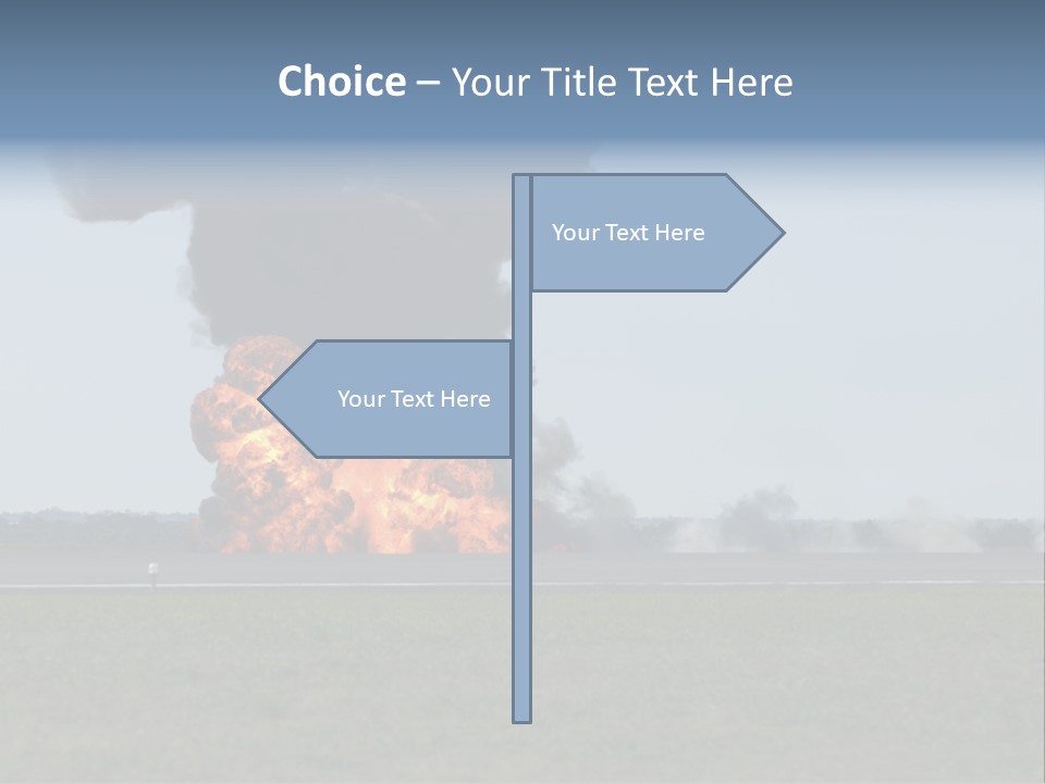 Drive Flame Cloud PowerPoint Template
