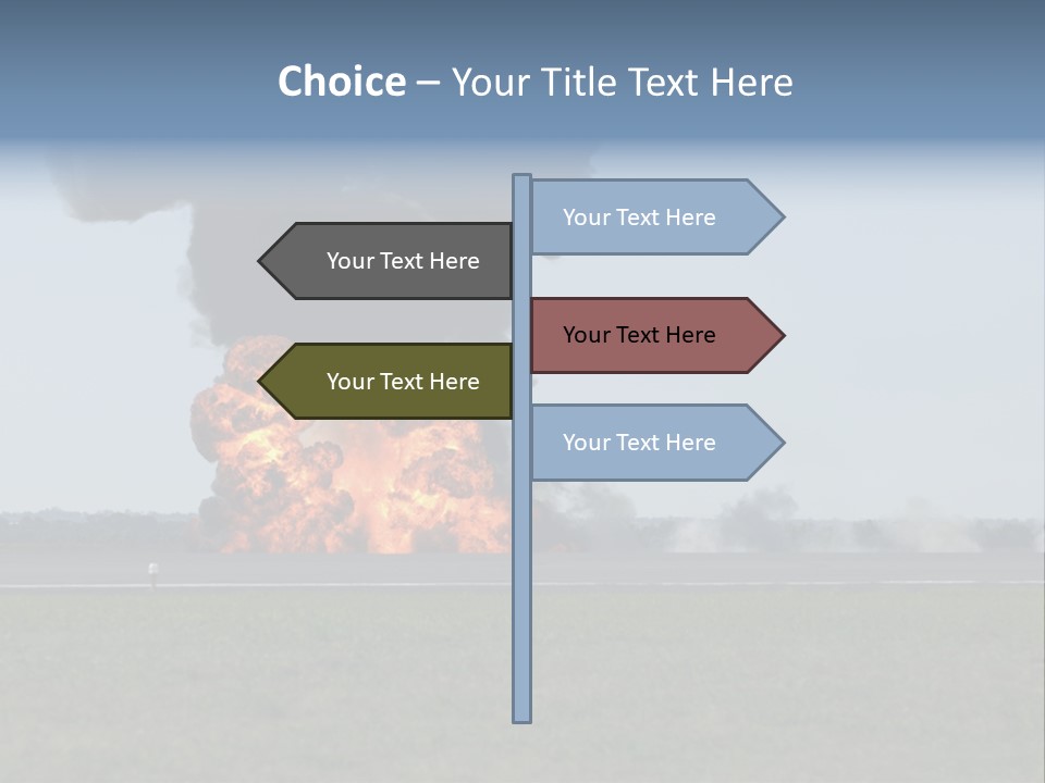 Drive Flame Cloud PowerPoint Template