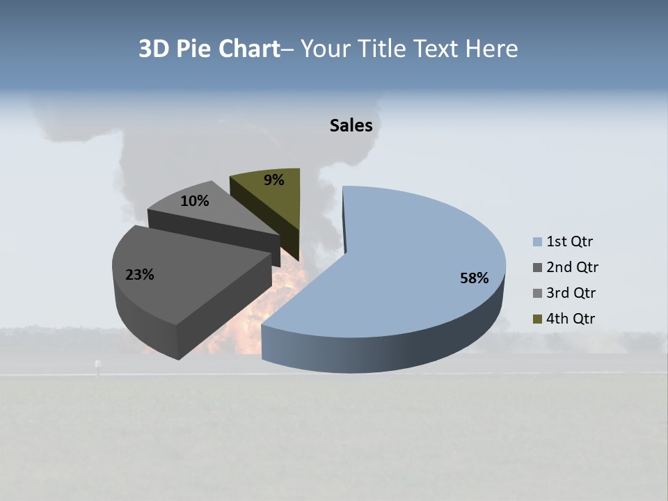 Drive Flame Cloud PowerPoint Template