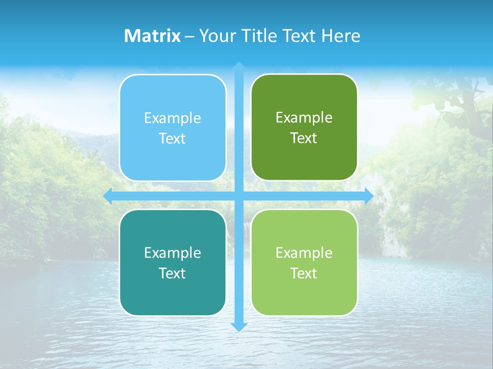 Tree Water Lake PowerPoint Template