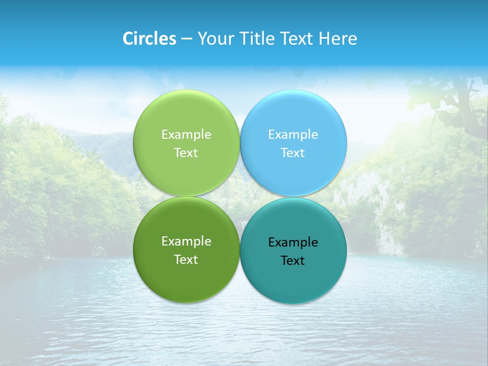 Tree Water Lake PowerPoint Template