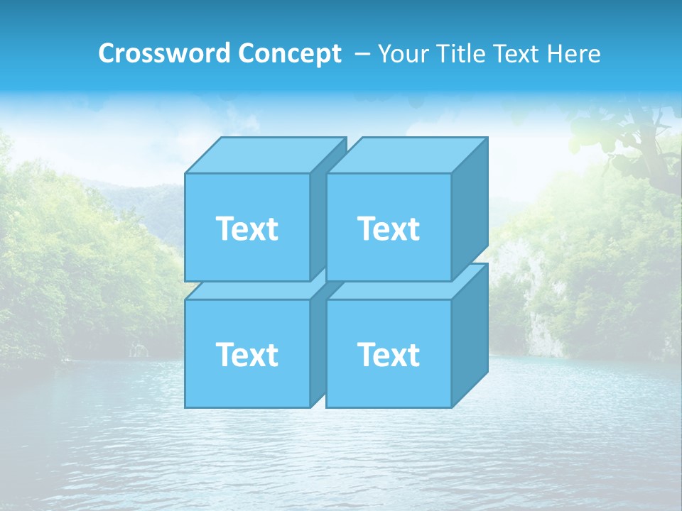 Tree Water Lake PowerPoint Template