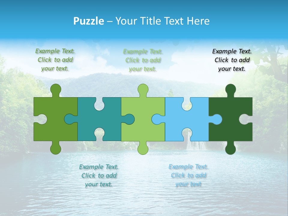 Tree Water Lake PowerPoint Template