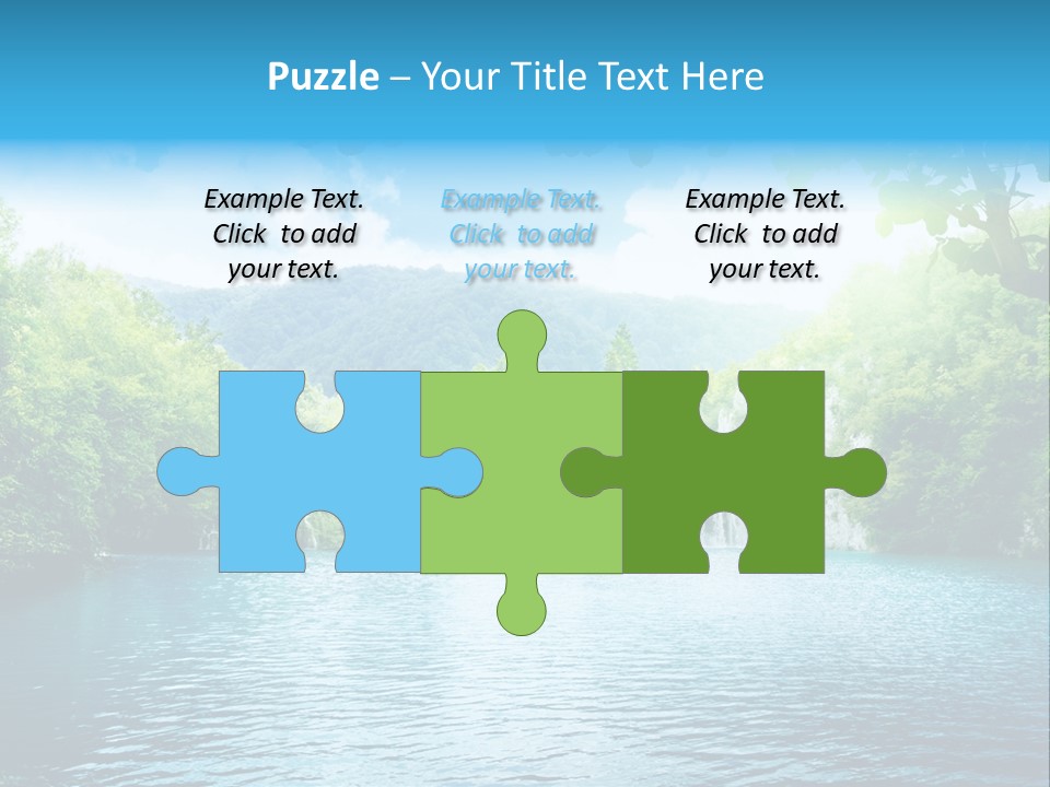 Tree Water Lake PowerPoint Template