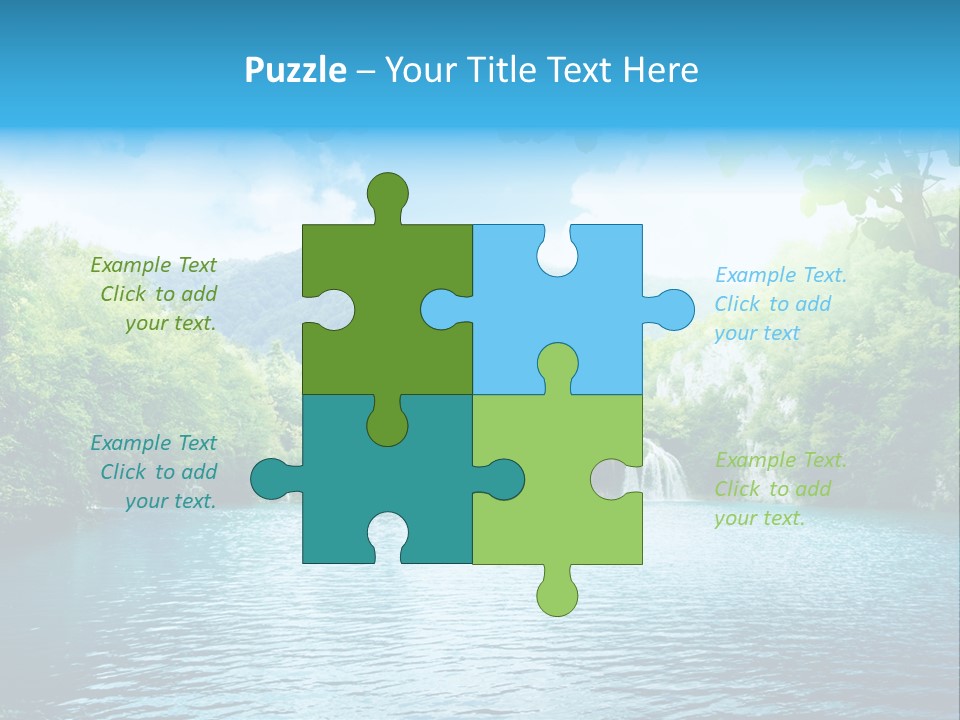 Tree Water Lake PowerPoint Template