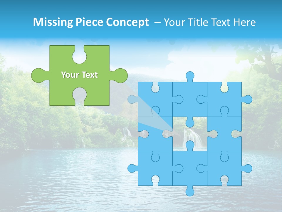 Tree Water Lake PowerPoint Template