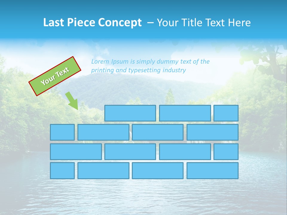Tree Water Lake PowerPoint Template