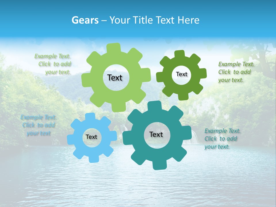 Tree Water Lake PowerPoint Template