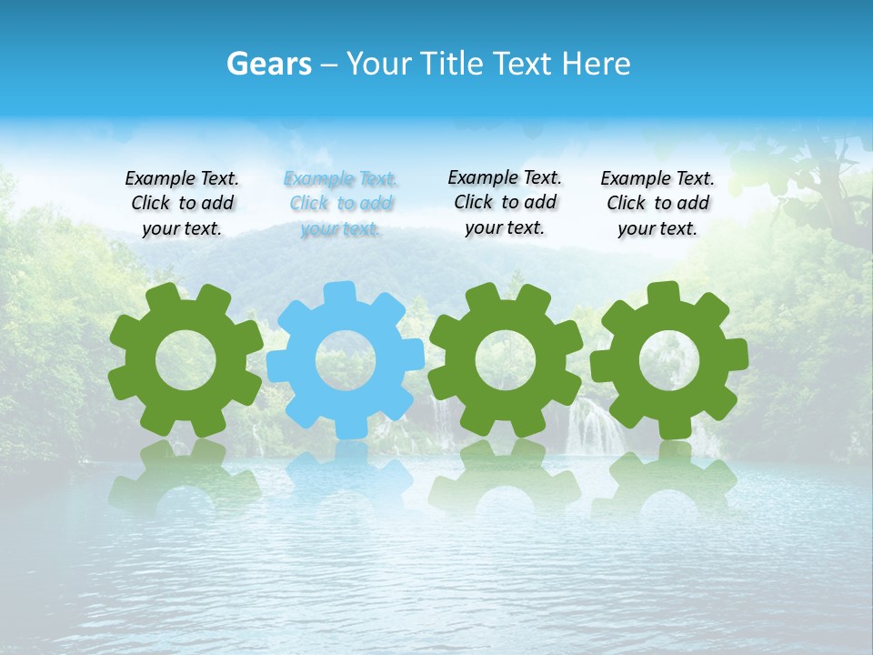 Tree Water Lake PowerPoint Template