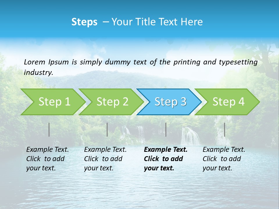 Tree Water Lake PowerPoint Template