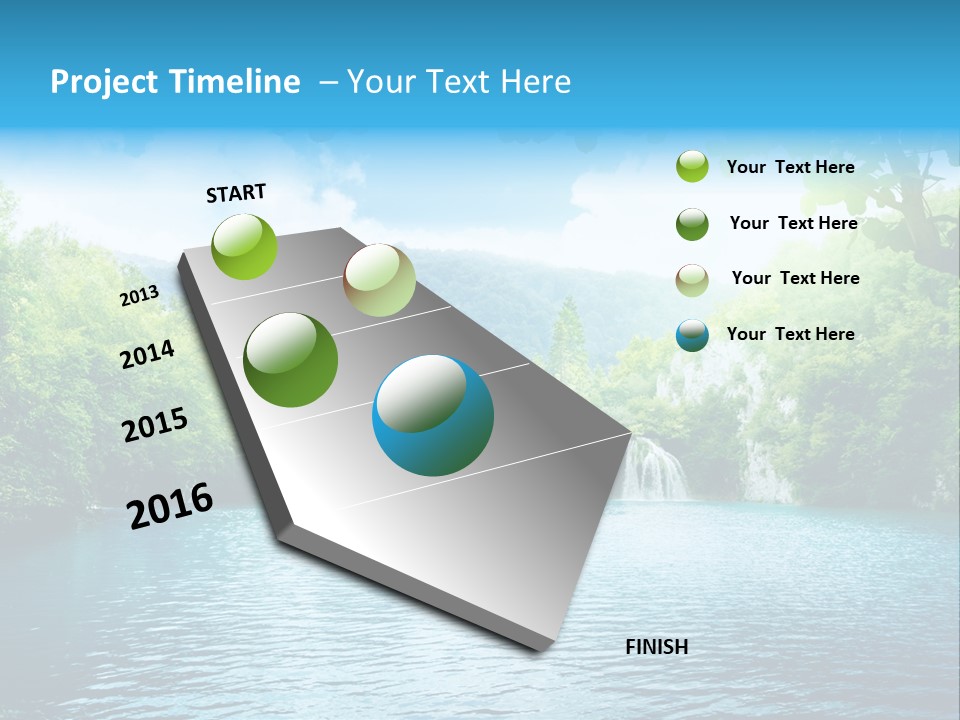 Tree Water Lake PowerPoint Template