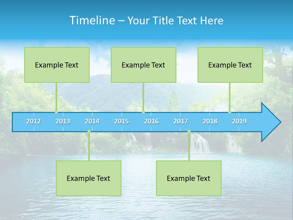 Tree Water Lake PowerPoint Template