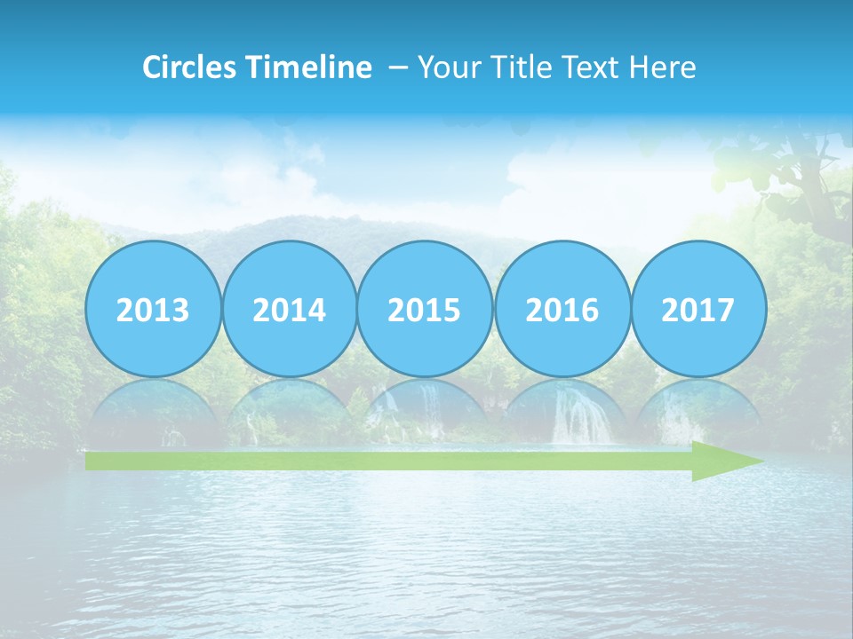 Tree Water Lake PowerPoint Template
