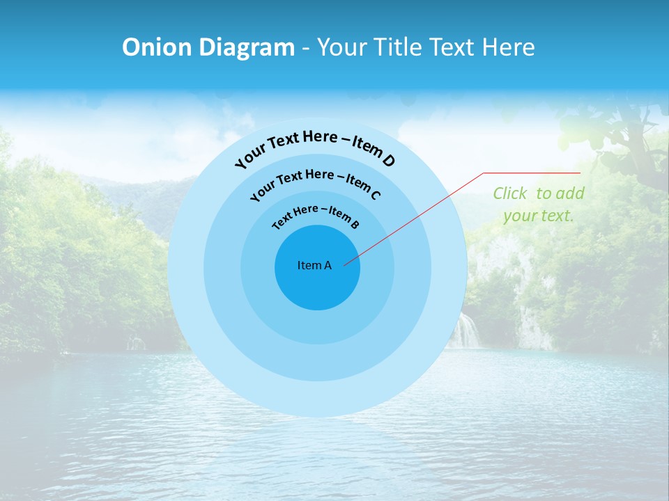 Tree Water Lake PowerPoint Template