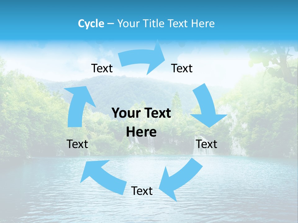 Tree Water Lake PowerPoint Template