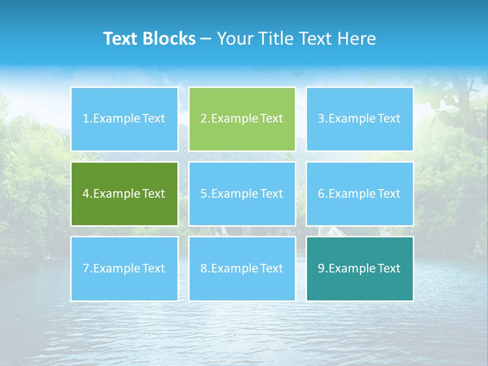 Tree Water Lake PowerPoint Template