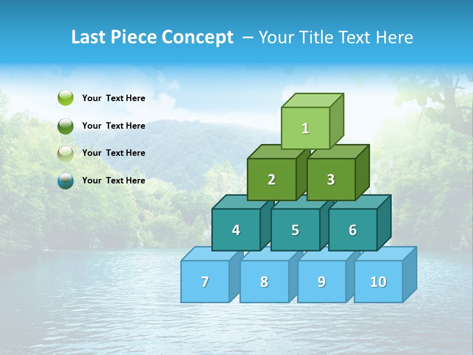 Tree Water Lake PowerPoint Template