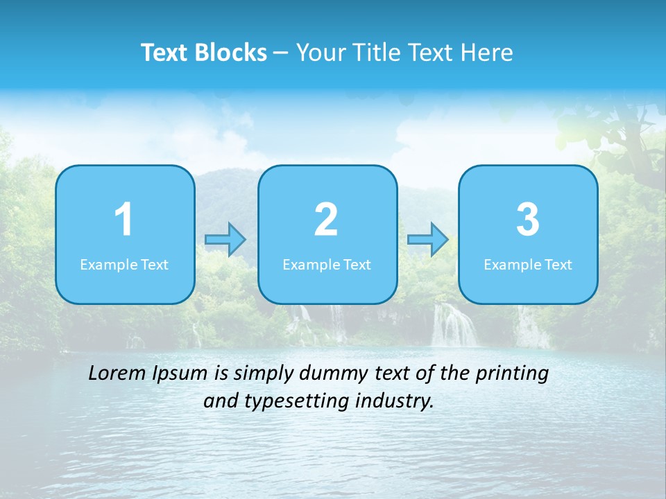 Tree Water Lake PowerPoint Template