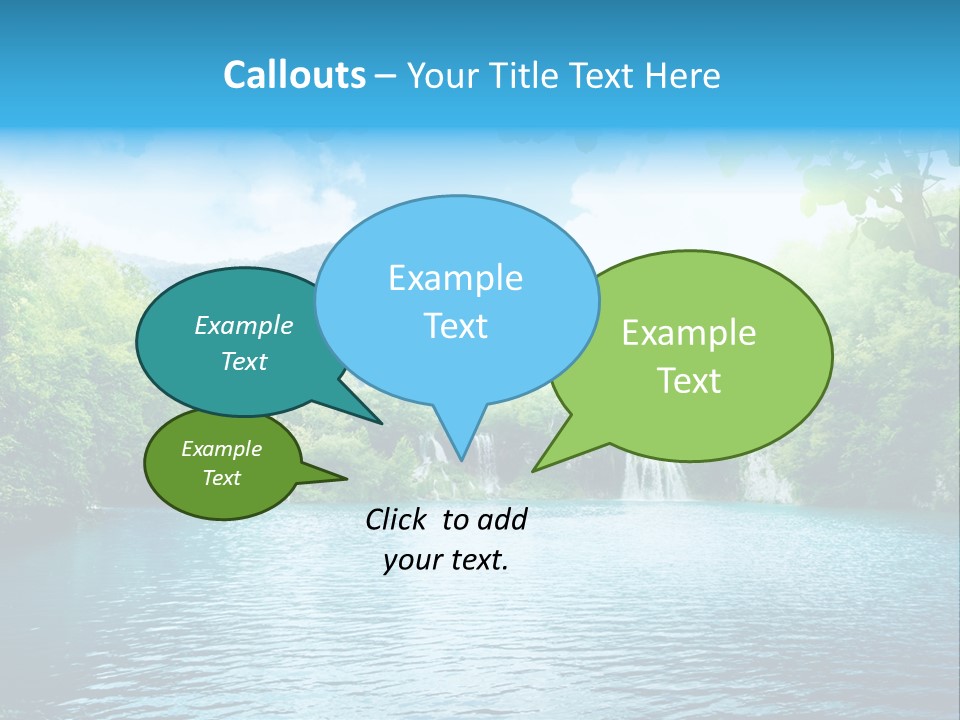 Tree Water Lake PowerPoint Template