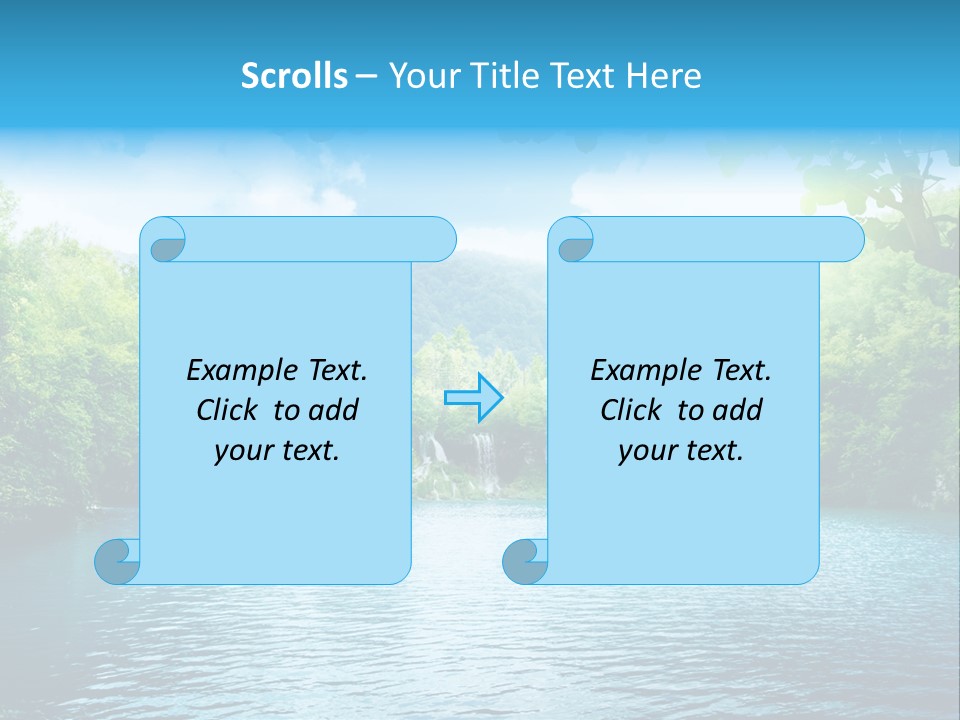 Tree Water Lake PowerPoint Template