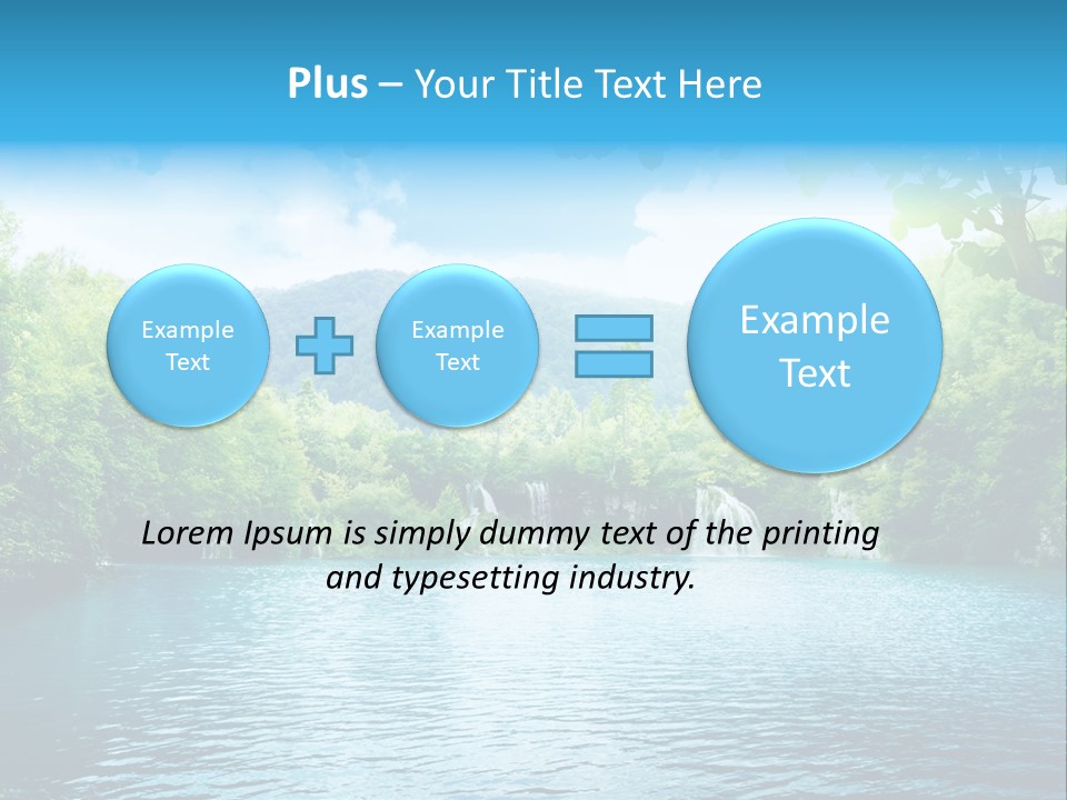 Tree Water Lake PowerPoint Template