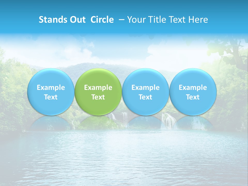 Tree Water Lake PowerPoint Template