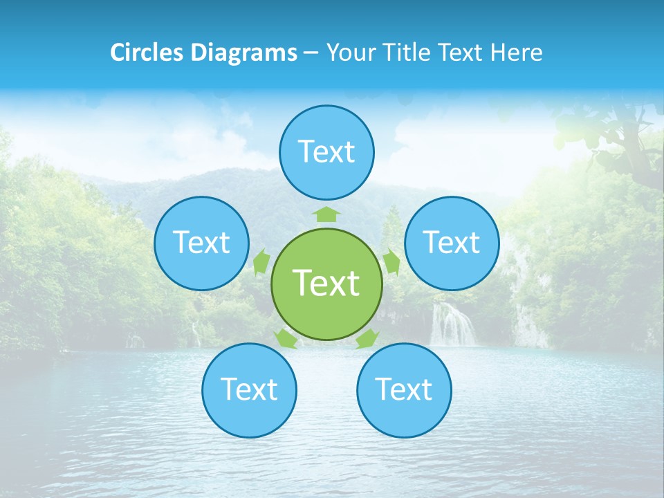 Tree Water Lake PowerPoint Template