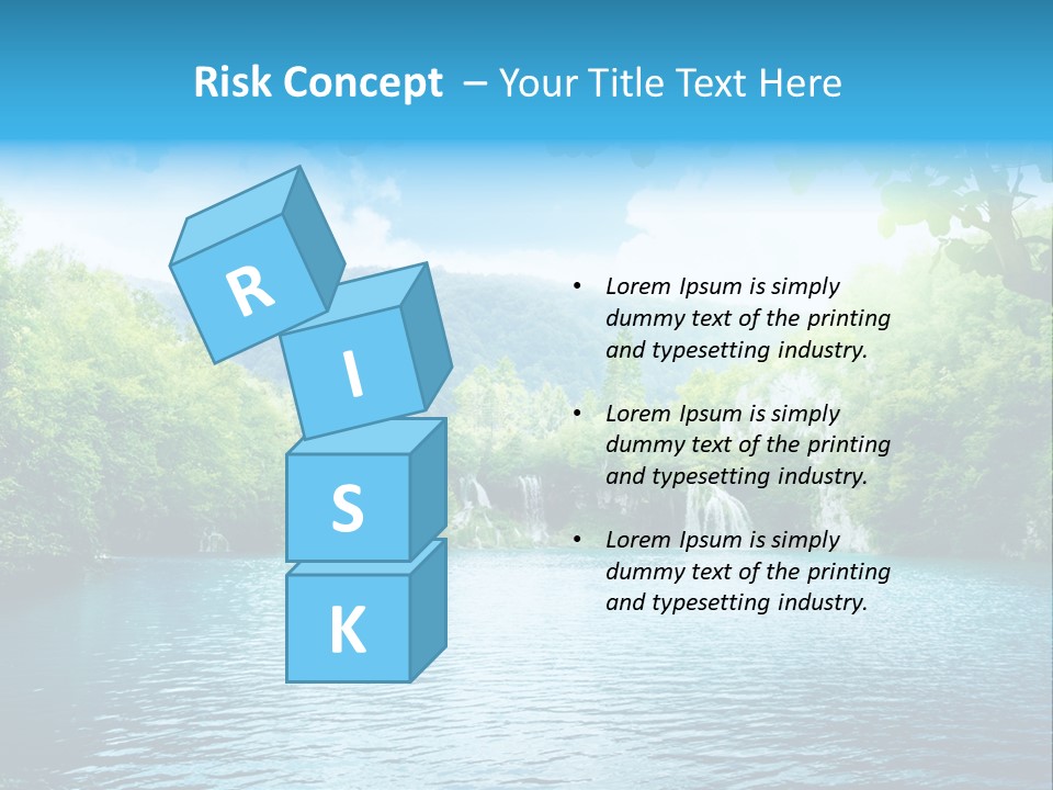 Tree Water Lake PowerPoint Template