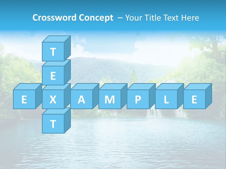 Tree Water Lake PowerPoint Template