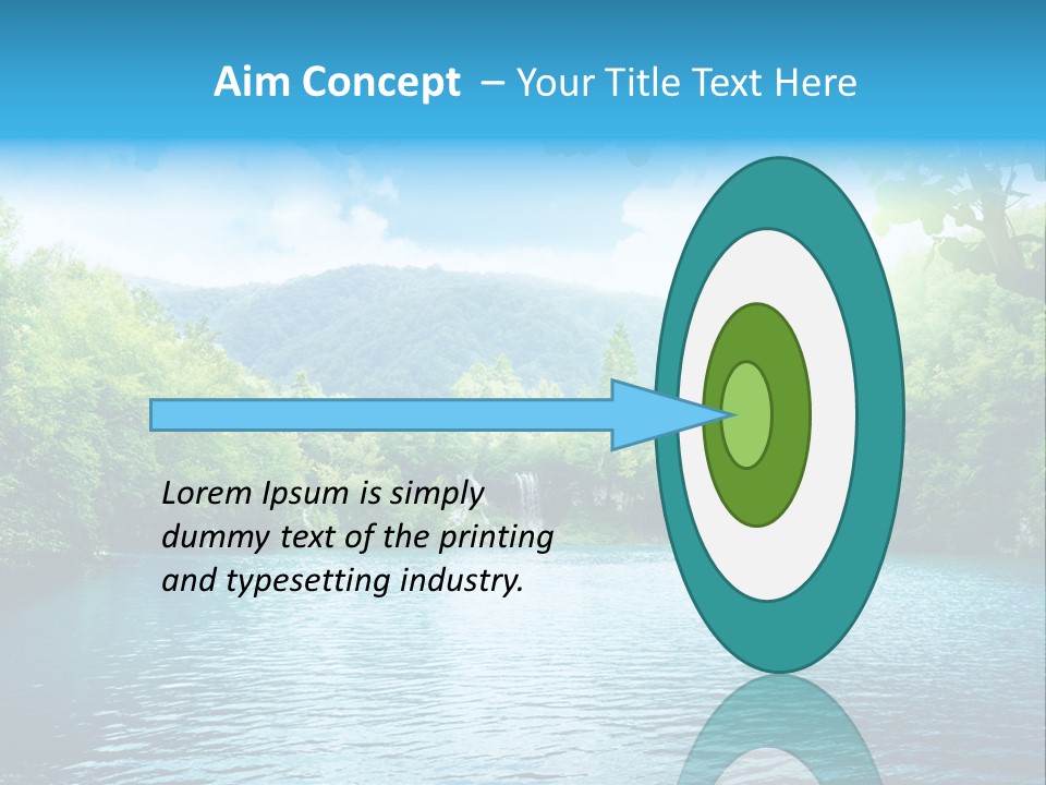 Tree Water Lake PowerPoint Template